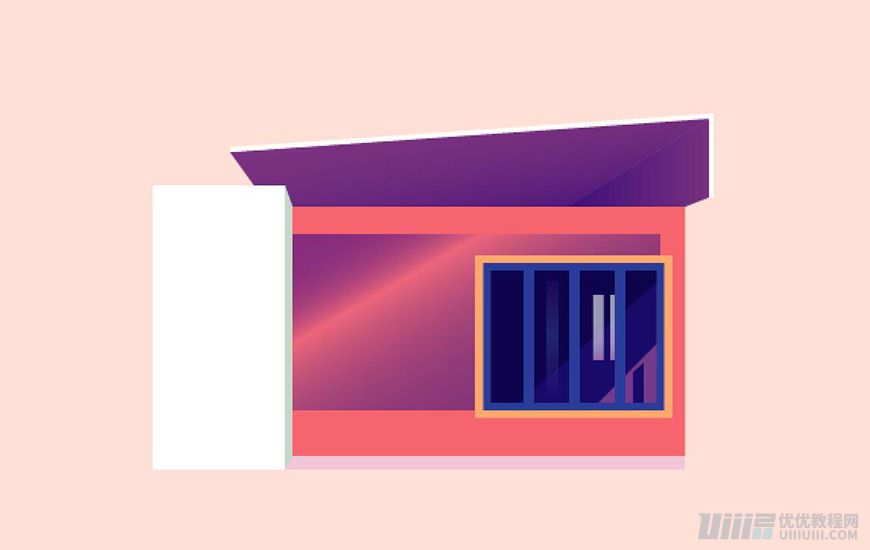Illustrator绘制扁平化风格的建筑图