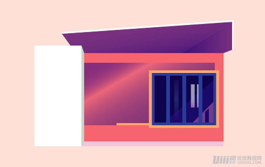 Illustrator绘制扁平化风格的建筑图
