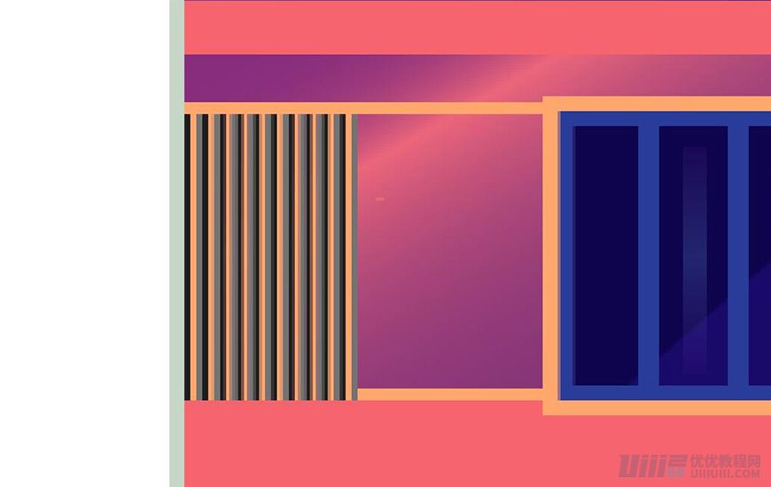 Illustrator绘制扁平化风格的建筑图