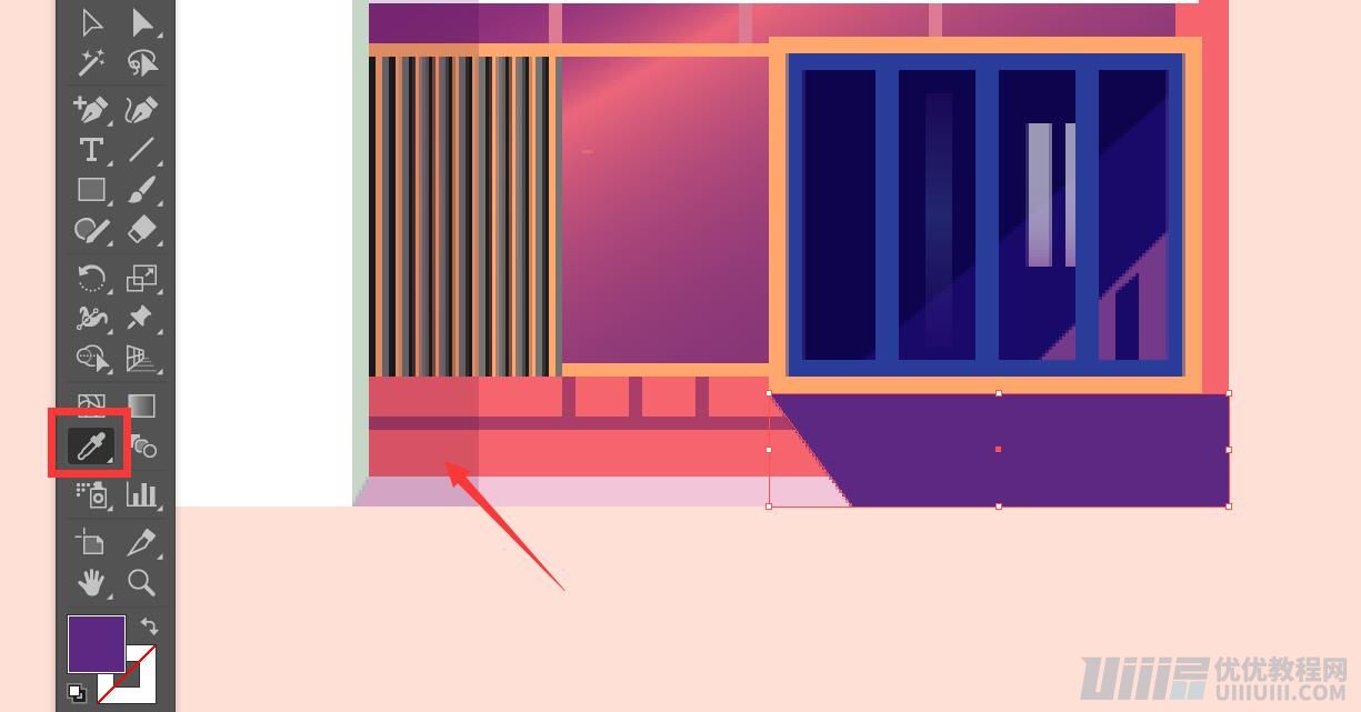 Illustrator绘制扁平化风格的建筑图