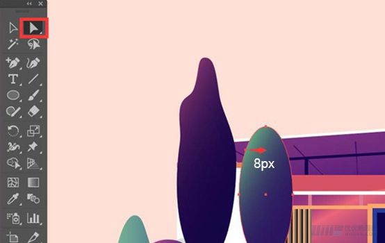 Illustrator绘制扁平化风格的建筑图