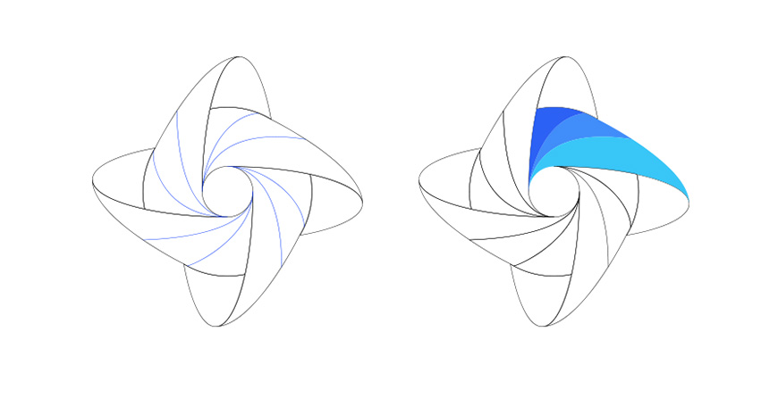 Illustrator设计紫色立体效果的企业LOGO