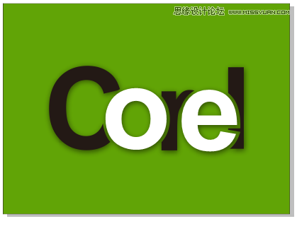 字体教程：CDR制作时尚的镂空艺术字