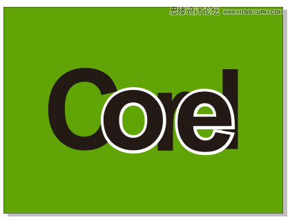 字体教程：CDR制作时尚的镂空艺术字