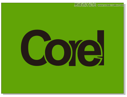 字体教程：CDR制作时尚的镂空艺术字