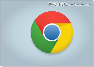 CorelDRAW绘制谷歌浏览器LOGO