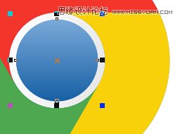 CorelDRAW绘制谷歌浏览器LOGO