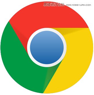 CorelDRAW绘制谷歌浏览器LOGO