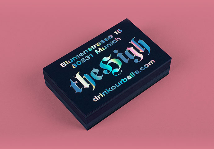 精选25款绚丽全息效果的名片设计作品欣赏