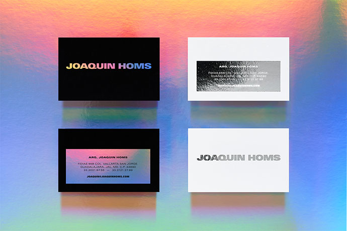 25款绚丽的全息效果的名片设计欣赏