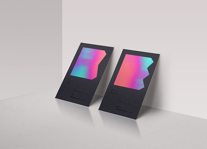 25款绚丽的全息效果的名片设计欣赏