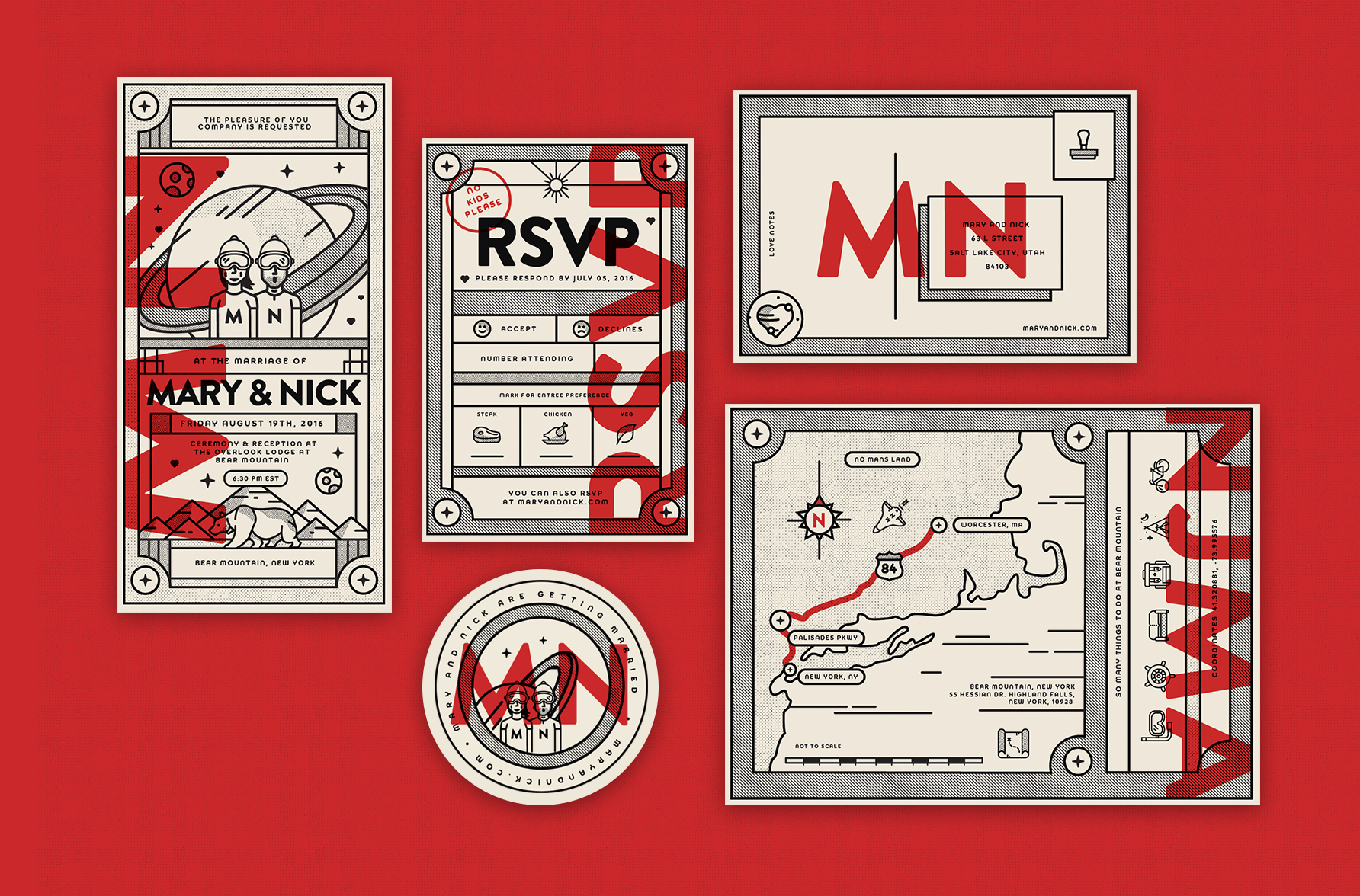 11组优秀的国际获奖婚礼请柬设计欣赏