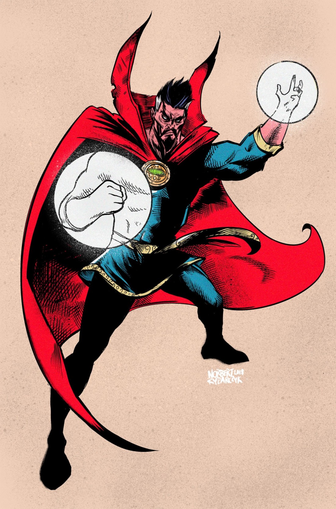 创意富有夸张主题的动漫明星插画设计