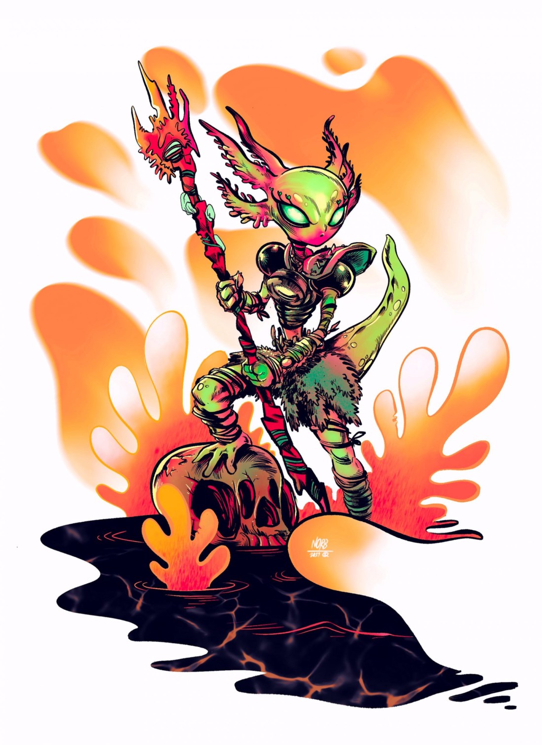 创意富有夸张主题的动漫明星插画设计