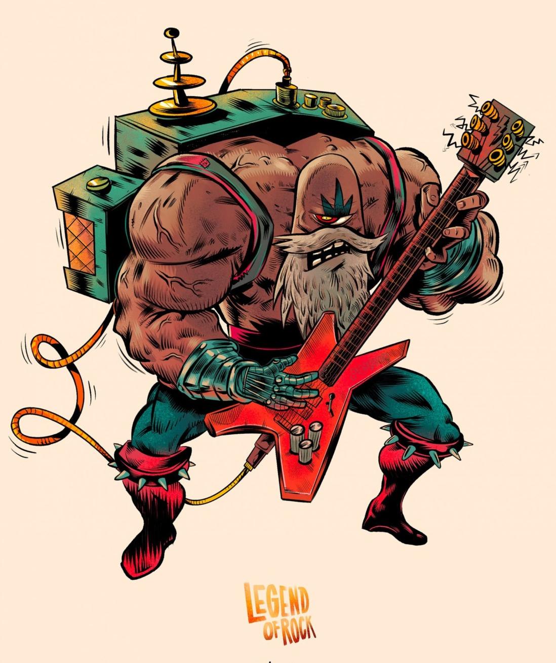 富有夸张主题的动漫明星插画设计作品欣赏