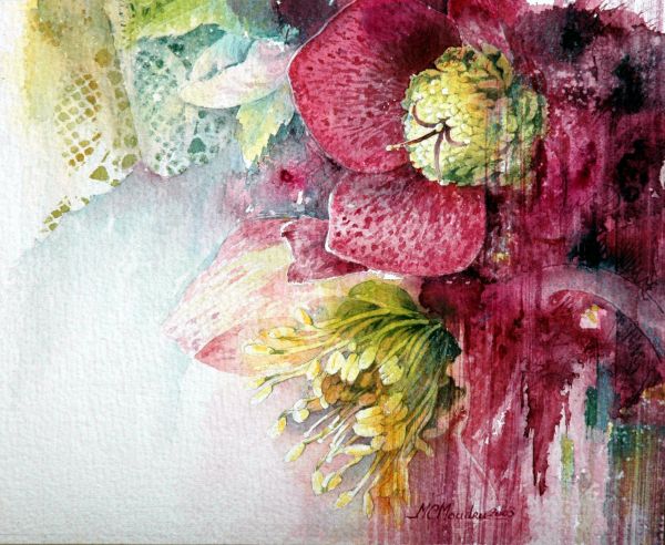 Marie Claire Moudru花卉绘画设计欣赏