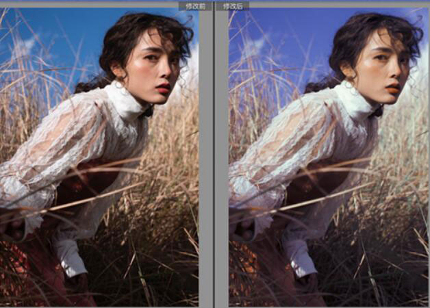 LR调出外景人像复古艺术效果