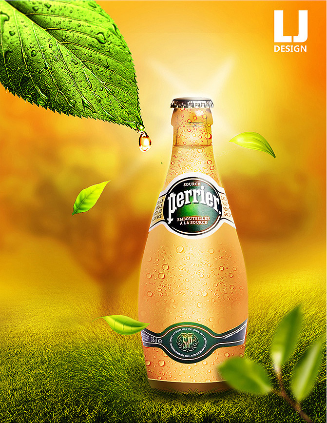 Photoshop设计时尚的夏季啤酒广告