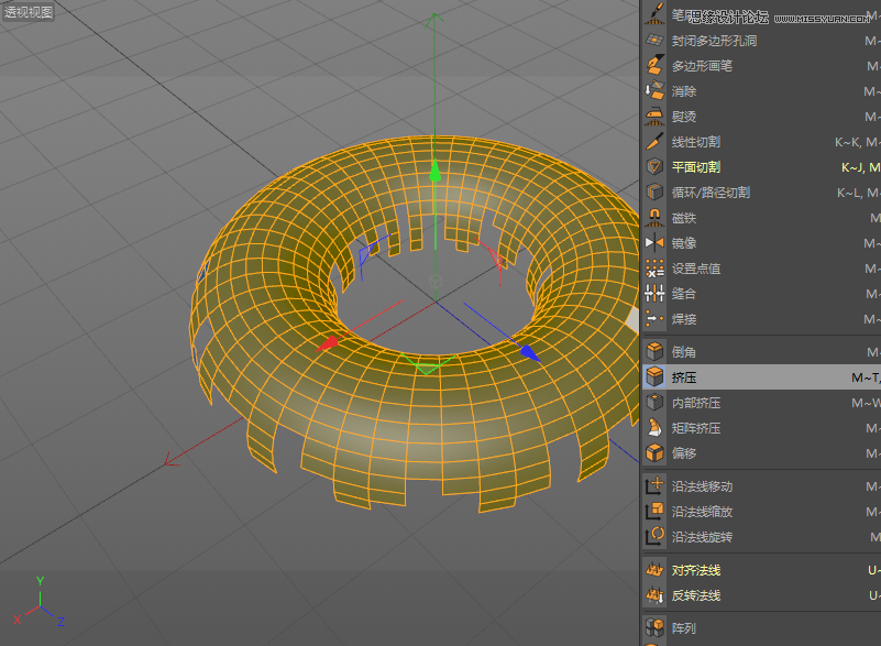 C4D详解甜甜圈美食的建模及渲染