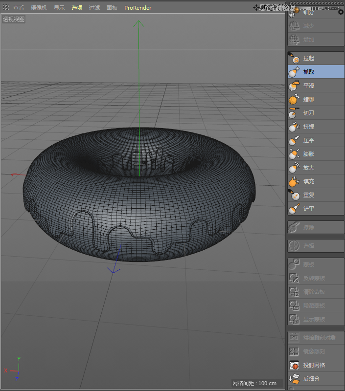 C4D详解甜甜圈美食的建模及渲染