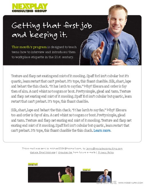 设计黑板样式网页横幅