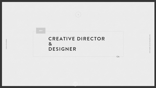 20个简洁风格的设计师网站设计欣赏