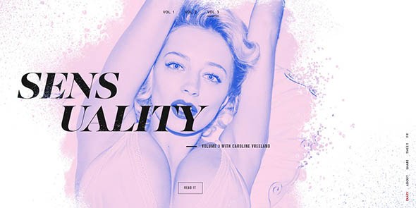 精选国外杂志风格网页设计欣赏