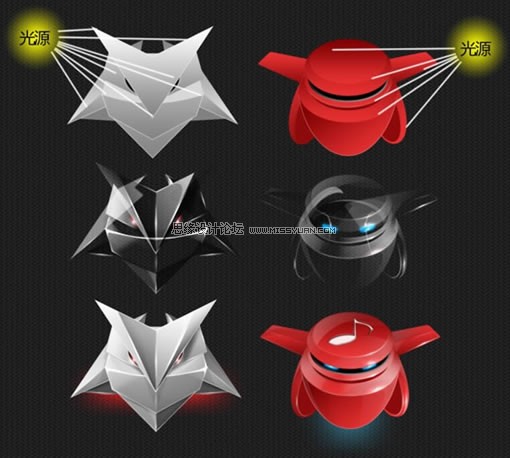 设计原理中的高光处理与光源知识