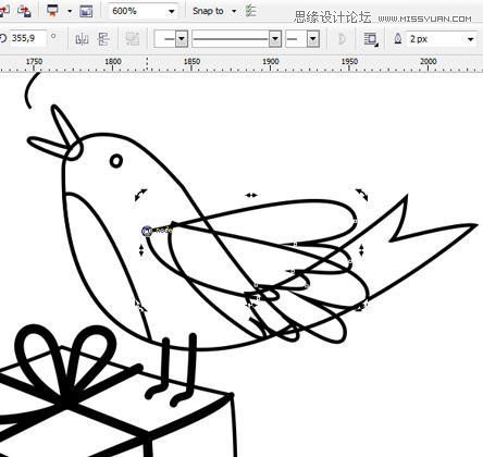 CorelDRAW绘制卡通风格的圣诞节插画