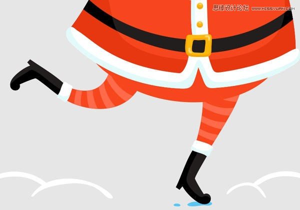 CorelDRAW绘制卡通风格的圣诞节插画