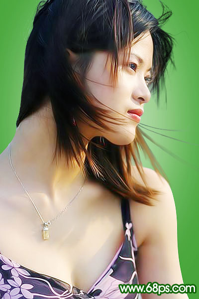 使用Photoshop通道勾图及头发细节的处理/头发抠图