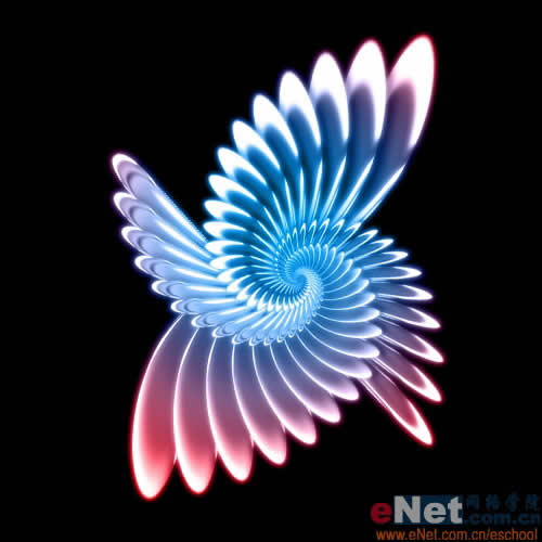 使用Photoshop滤镜螺旋3D抽象效果图片