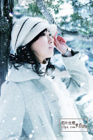 PS外景图片加上漫天飞舞的雪花/GIF下雪动画