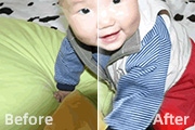 使用Photoshop给宝宝照片去阴影处理教程