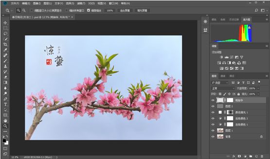 Photoshop结合LR调出更有意境的桃花