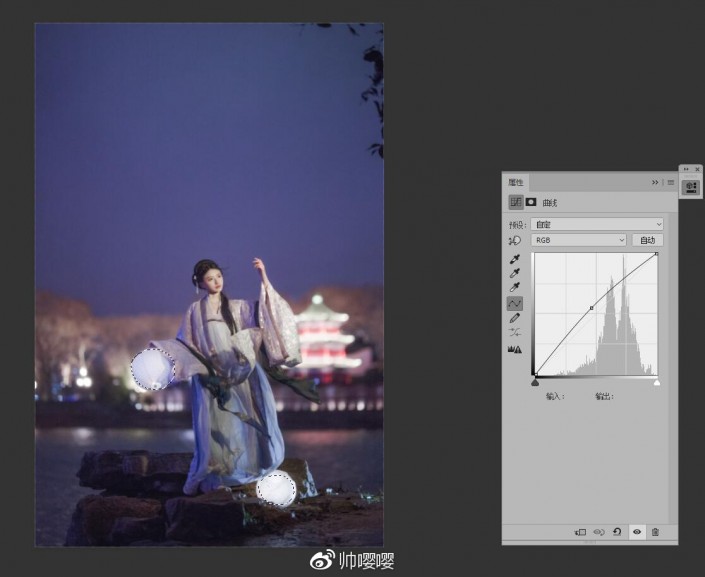 夜景调色：用LR给夜景人像进行修图