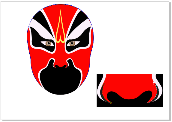 CorelDRAW X7绘制中国风京剧脸谱