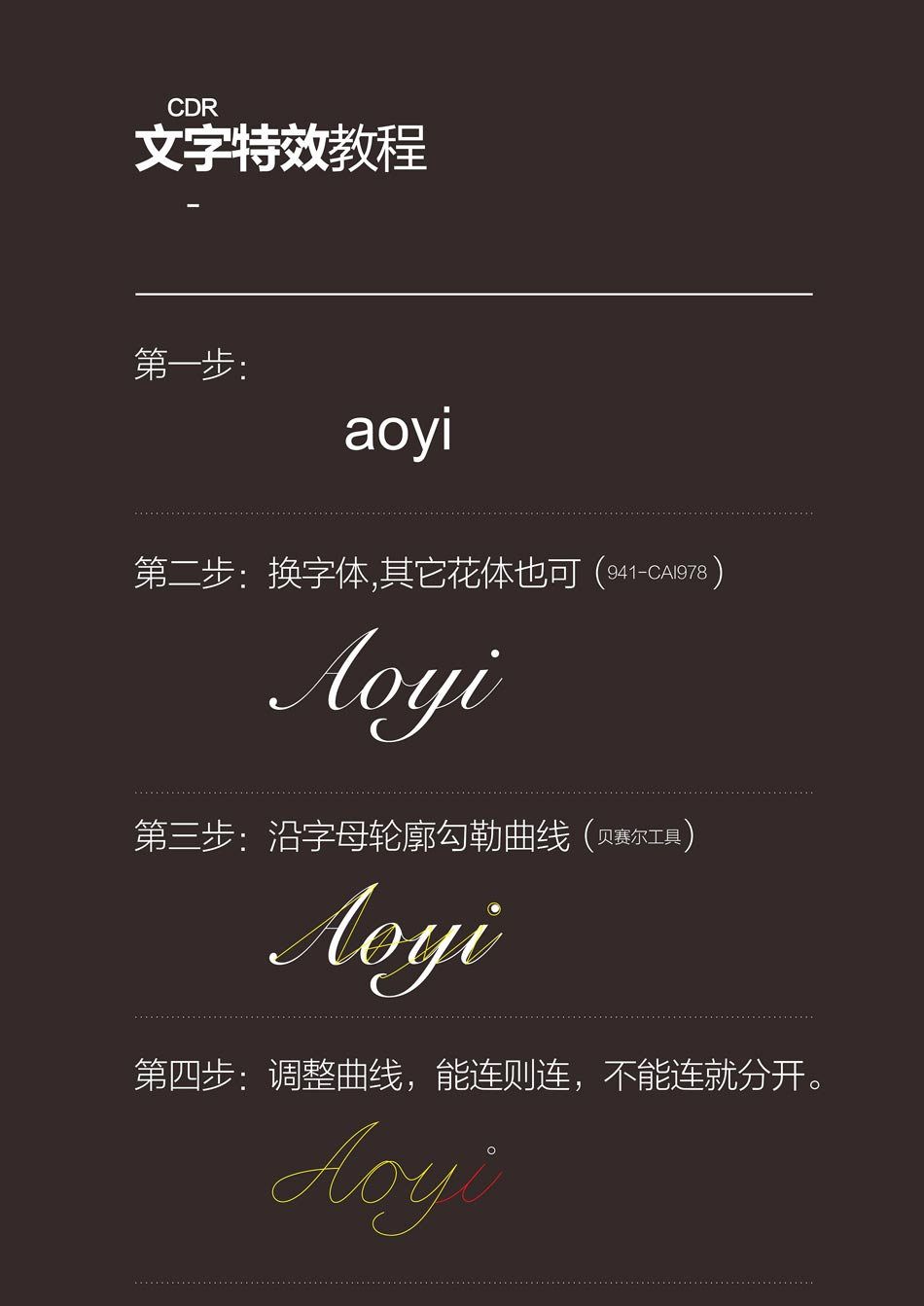 CorelDraw制作渐变风格的艺术字教程