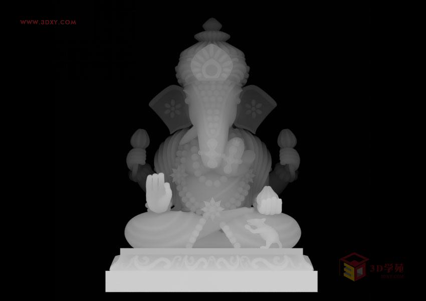 3ds Max实例教程：模型转化浮雕效果