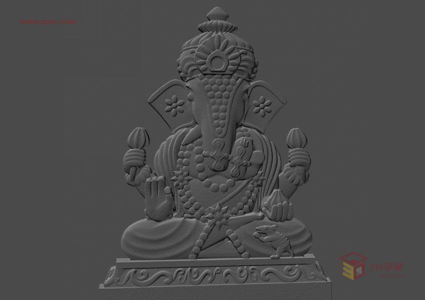 3ds Max实例教程：模型转化浮雕效果