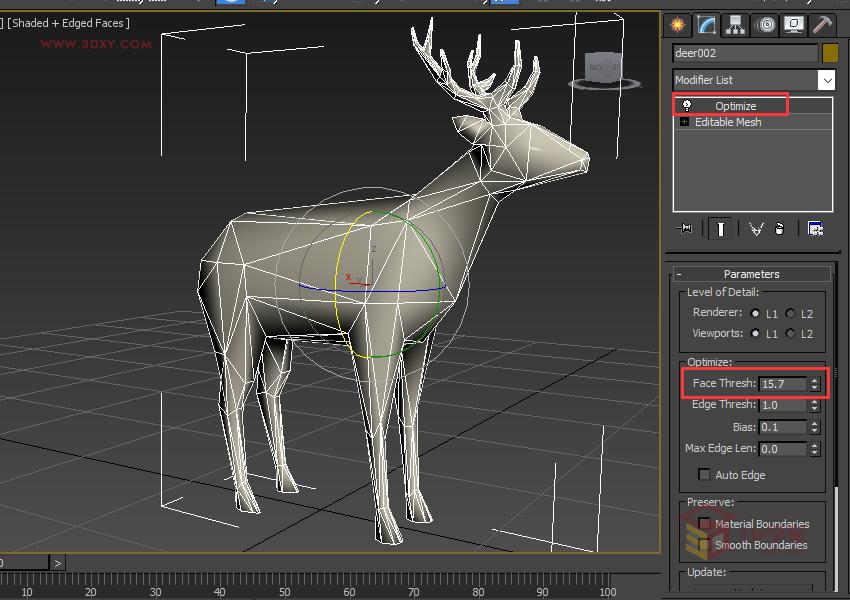 3ds Max快速打造网格特效的麋鹿效果
