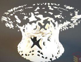 3DMAX制作趣味液体飞溅效果建模设计教程