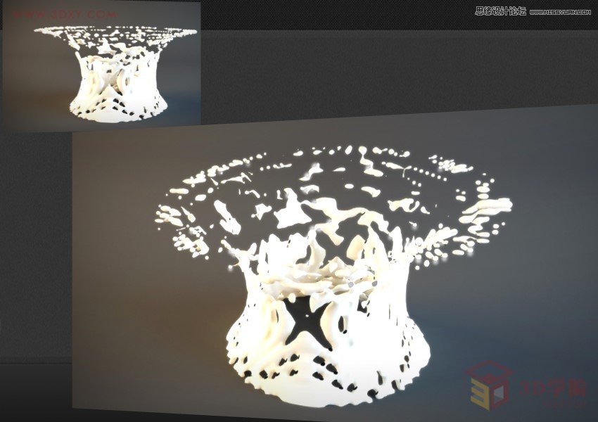 3DMAX如何制作趣味液体飞溅效果