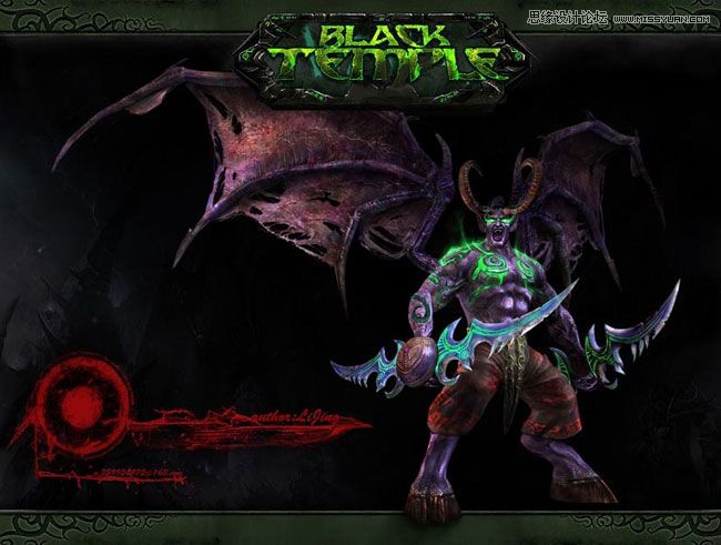 使用MAYA制作华丽复杂的伊利丹建模设计教程