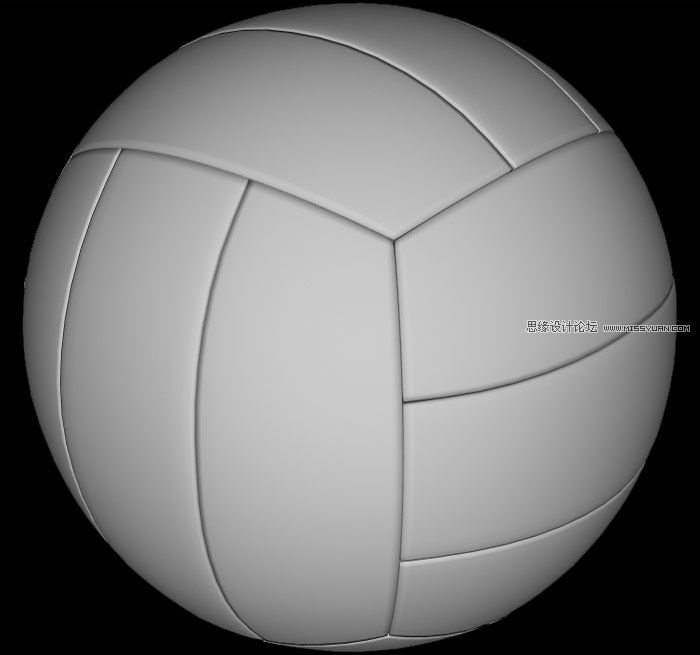 使用MAYA创建一个排球模型建模教程