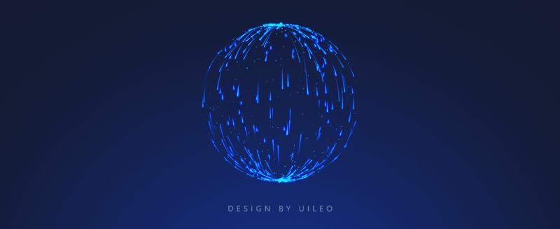 AE制作流程的球形火花动效