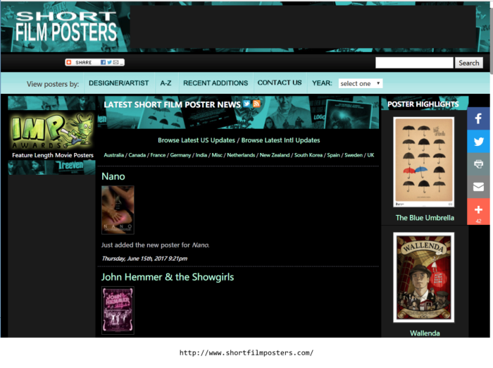 7个网站帮助您提高电影海报的设计灵感