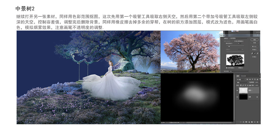 童话场景：用PS合成森林中的精灵仙子