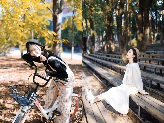 摄影师如何排除秋季暖黄色人像效果